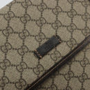 GUCCI GG Supreme Shoulder Bag PVC Beige Gold Auth 175441-17
