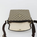 GUCCI GG Supreme Shoulder Bag PVC Beige Gold Auth 175441-10