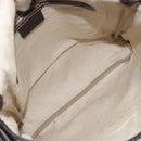 GUCCI GG Supreme Shoulder Bag PVC Beige Gold Auth 175441-11