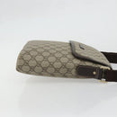 GUCCI GG Supreme Shoulder Bag PVC Beige Gold Auth 175441-3