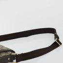 GUCCI GG Supreme Shoulder Bag PVC Beige Gold Auth 175441-8