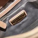 Miu Miu Hand Bag Leather Beige Gold Auth 175444A-19