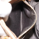Miu Miu Hand Bag Leather Beige Gold Auth 175444A-23