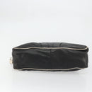 PRADA Hand Bag Leather Black Silver Auth 175445A-5
