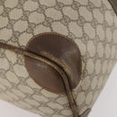 GUCCI GG Supreme Boston Bag PVC Beige Gold Auth 175449-11