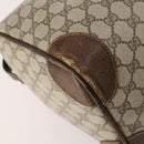 GUCCI GG Supreme Boston Bag PVC Beige Gold Auth 175449-13