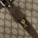 GUCCI GG Supreme Boston Bag PVC Beige Gold Auth 175449-15