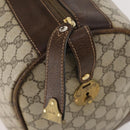 GUCCI GG Supreme Boston Bag PVC Beige Gold Auth 175449-16