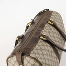 GUCCI GG Supreme Boston Bag PVC Beige Gold Auth 175449-6