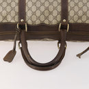 GUCCI GG Supreme Boston Bag PVC Beige Gold Auth 175449-7