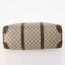 GUCCI GG Supreme Boston Bag PVC Beige Gold Auth 175449-9