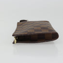 LOUIS VUITTON Damier Ebene Marais Pouch LV Auth 175452A-4