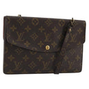 LOUIS VUITTON Monogram Double Rabat Shoulder Bag M51815 LV Auth 175461-1