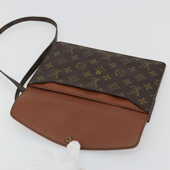 LOUIS VUITTON Monogram Double Rabat Shoulder Bag M51815 LV Auth 175461