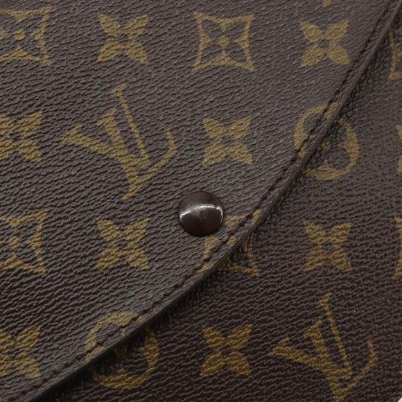 LOUIS VUITTON Monogram Double Rabat Shoulder Bag M51815 LV Auth 175461