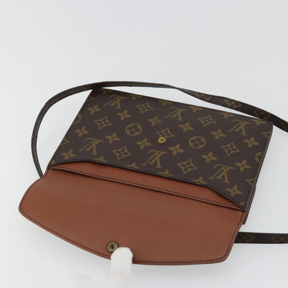 LOUIS VUITTON Monogram Double Rabat Shoulder Bag M51815 LV Auth 175461