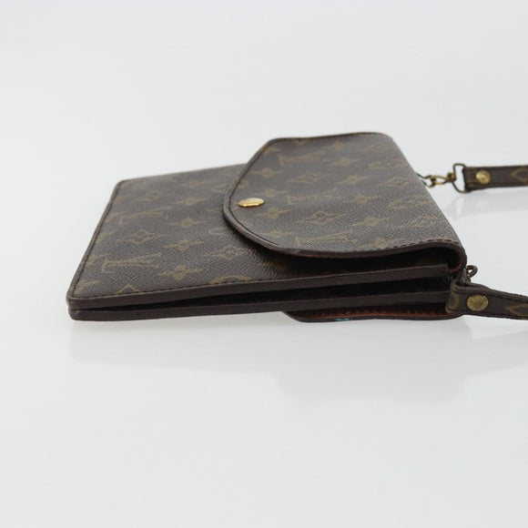 LOUIS VUITTON Monogram Double Rabat Shoulder Bag M51815 LV Auth 175461