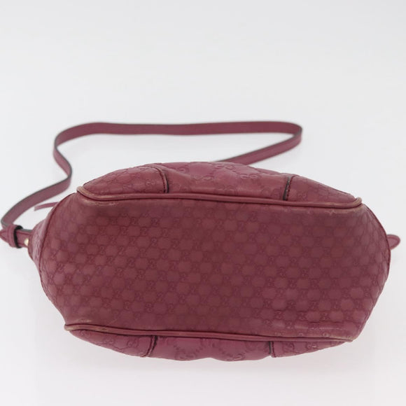 GUCCI GG Canvas Guccissima Hand Bag 2way Purple Gold 353121 Auth 175467