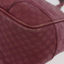 GUCCI GG Canvas Guccissima Hand Bag 2way Purple Gold 353121 Auth 175467-13