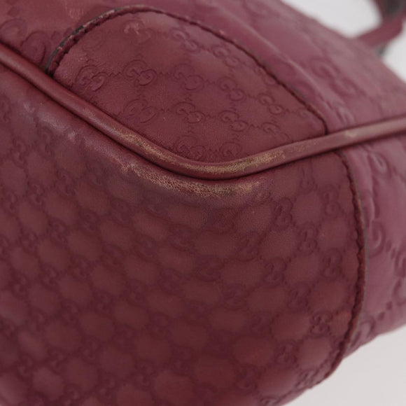 GUCCI GG Canvas Guccissima Hand Bag 2way Purple Gold 353121 Auth 175467