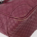 GUCCI GG Canvas Guccissima Hand Bag 2way Purple Gold 353121 Auth 175467-14