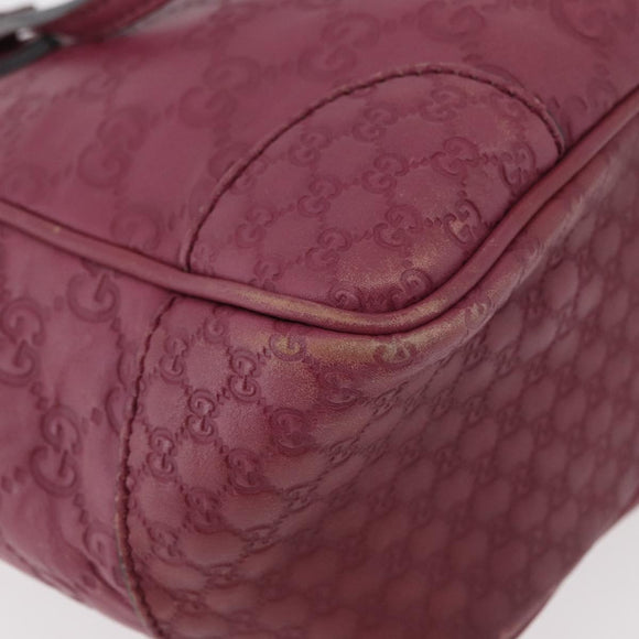 GUCCI GG Canvas Guccissima Hand Bag 2way Purple Gold 353121 Auth 175467