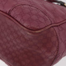 GUCCI GG Canvas Guccissima Hand Bag 2way Purple Gold 353121 Auth 175467-15