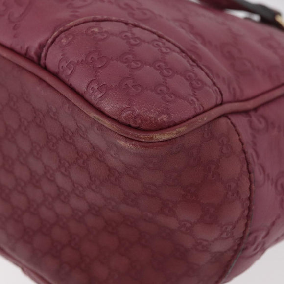 GUCCI GG Canvas Guccissima Hand Bag 2way Purple Gold 353121 Auth 175467