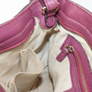 GUCCI GG Canvas Guccissima Hand Bag 2way Purple Gold 353121 Auth 175467-21