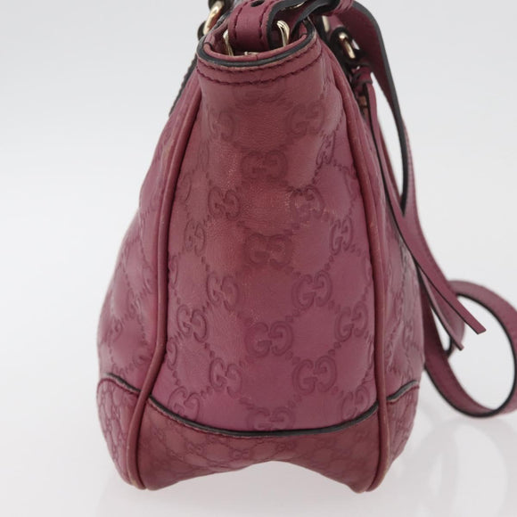 GUCCI GG Canvas Guccissima Hand Bag 2way Purple Gold 353121 Auth 175467