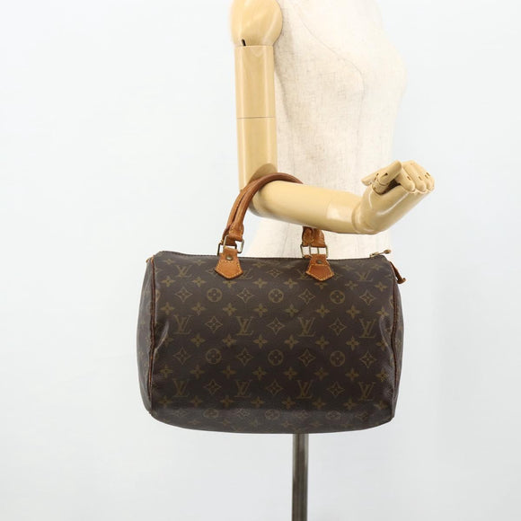 LOUIS VUITTON Monogram Speedy 30 Hand Bag M41526 LV Auth 175472