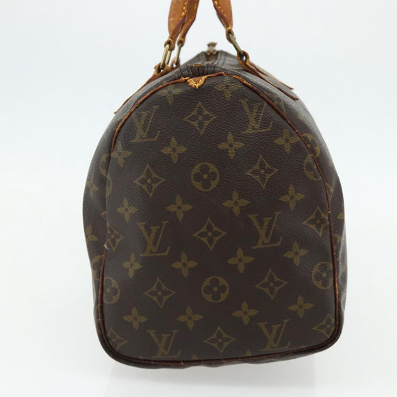LOUIS VUITTON Monogram Speedy 30 Hand Bag M41526 LV Auth 175472