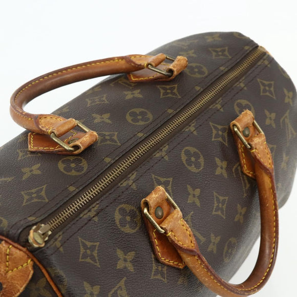 LOUIS VUITTON Monogram Speedy 30 Hand Bag M41526 LV Auth 175472