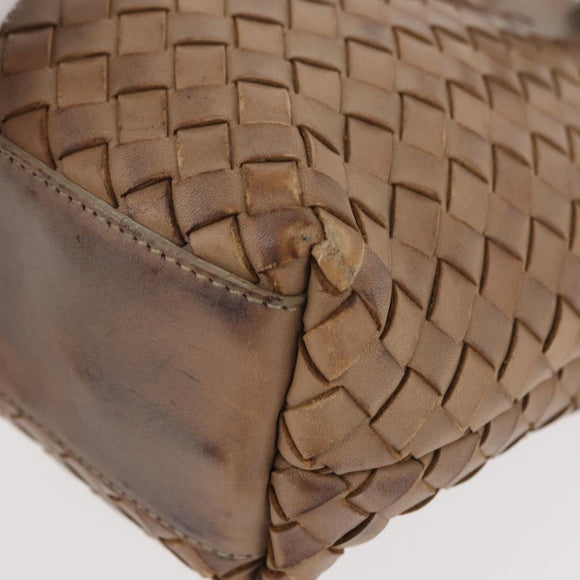 BOTTEGA VENETA INTRECCIATO Hand Bag Leather Outlet Beige 176658 Auth 175473