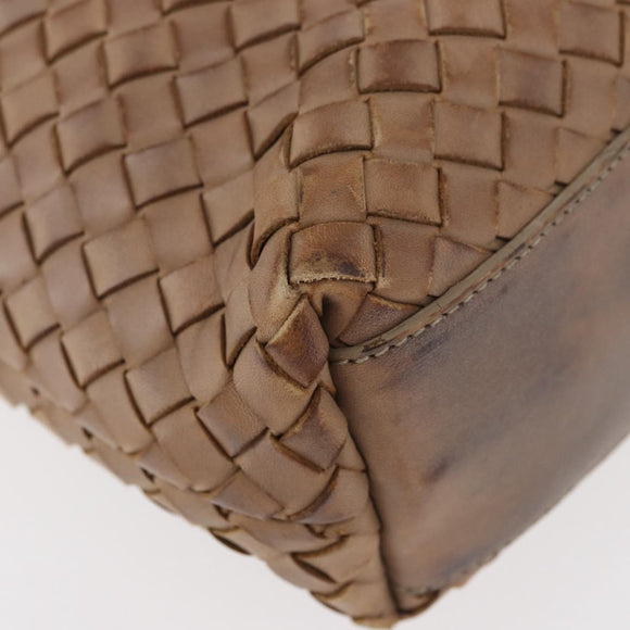 BOTTEGA VENETA INTRECCIATO Hand Bag Leather Outlet Beige 176658 Auth 175473