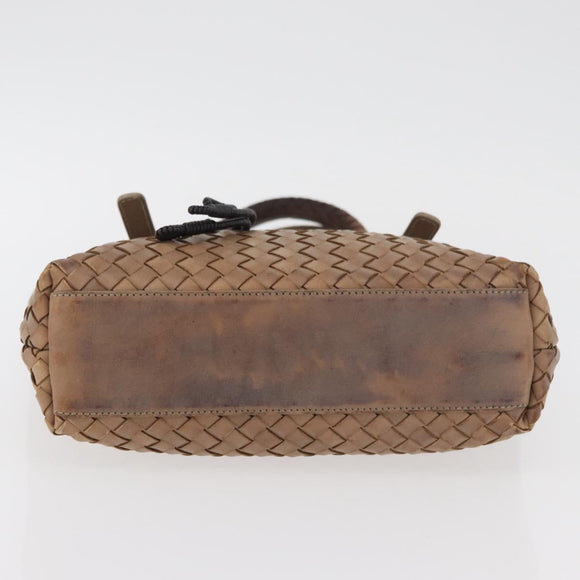 BOTTEGA VENETA INTRECCIATO Hand Bag Leather Outlet Beige 176658 Auth 175473