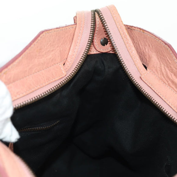 BALENCIAGA The Town Hand Bag Leather 2way Pink 240579 Auth 175475SAV