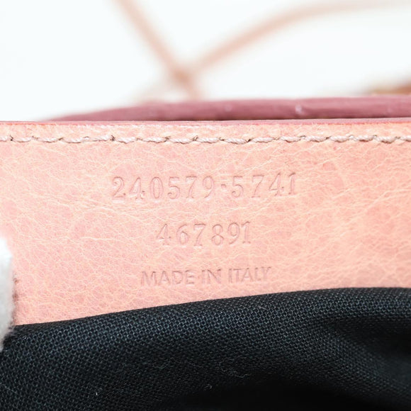 BALENCIAGA The Town Hand Bag Leather 2way Pink 240579 Auth 175475SAV