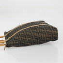 FENDI Zucca Canvas Hand Bag Brown Black Auth 175479A-5