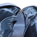 Christian Dior Trotter Canvas Saddle Hand Bag Navy Gold Auth 175481A-21