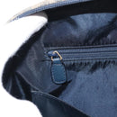 Christian Dior Trotter Canvas Saddle Hand Bag Navy Gold Auth 175481A-24