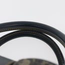 Christian Dior Trotter Canvas Saddle Hand Bag Navy Gold Auth 175481A-8