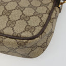 GUCCI GG Supreme Shoulder Bag PVC Beige Gold 97 02 068 Auth 175484-10