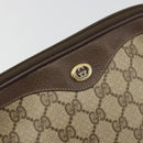 GUCCI GG Supreme Shoulder Bag PVC Beige Gold 97 02 068 Auth 175484-14