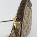 GUCCI GG Supreme Shoulder Bag PVC Beige Gold 97 02 068 Auth 175484-15