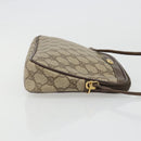 GUCCI GG Supreme Shoulder Bag PVC Beige Gold 97 02 068 Auth 175484-4