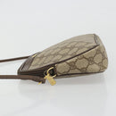 GUCCI GG Supreme Shoulder Bag PVC Beige Gold 97 02 068 Auth 175484-5