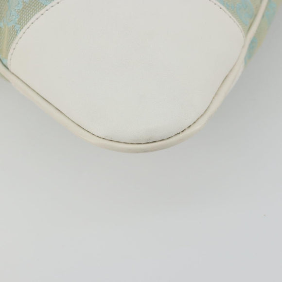 GUCCI GG Canvas Jackie Shoulder Bag Gold Light green 001 4075 1705 Auth 175485A