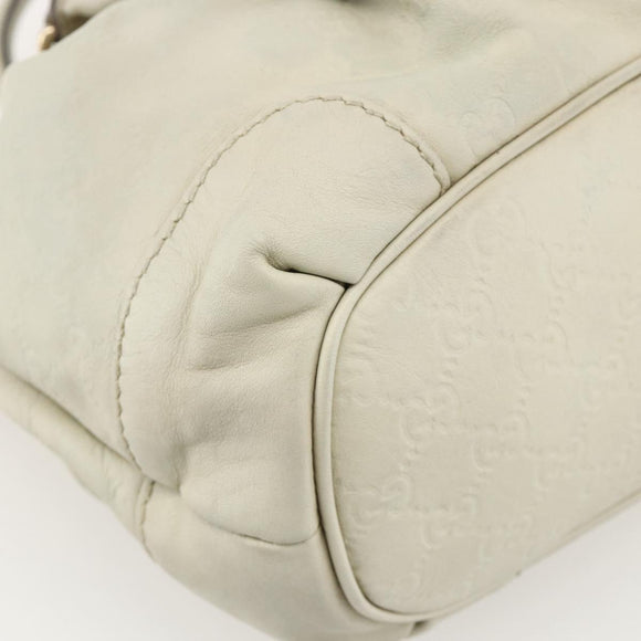 GUCCI GG Canvas Guccissima Sukey Hand Bag 2way Ivory Gold 247902 Auth 175486