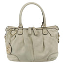 GUCCI GG Canvas Guccissima Sukey Hand Bag 2way Ivory Gold 247902 Auth 175486-13